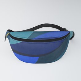 blue abstract #4 Fanny Pack