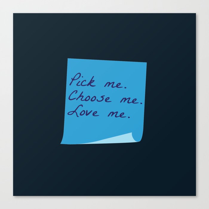 Pick Me. Choose Me. Love Me. (MerDer, Grey's Anatomy) Canvas Print