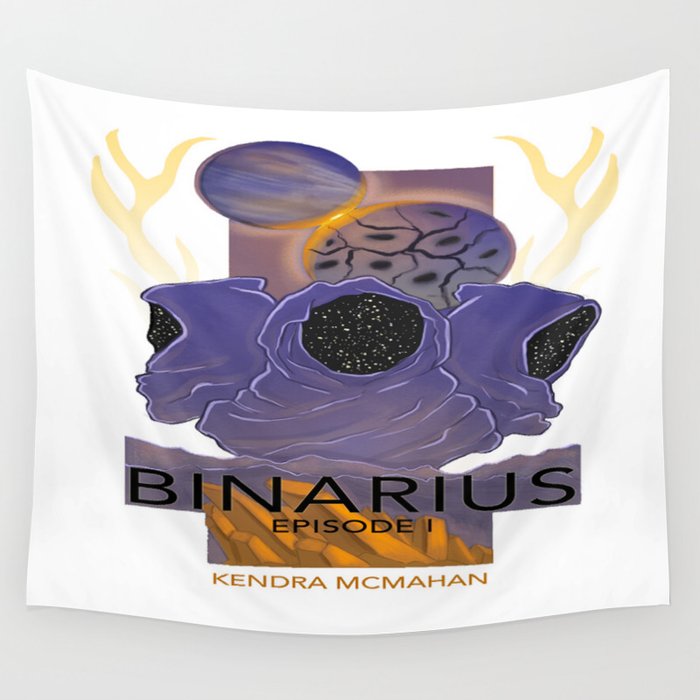 BINARIUS EPISODE I -- COVER (WHITE) Wall Tapestry