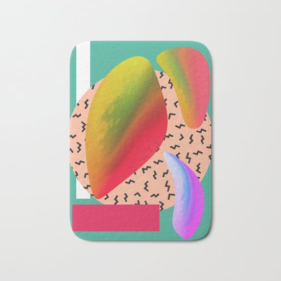 Time & Space | Abstract Art Bath Mat