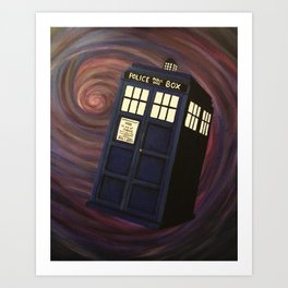 Doctor Who TARDIS Art Print
