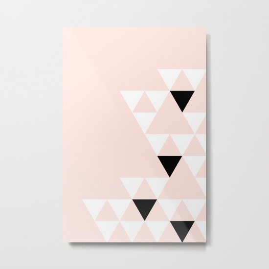 Minimalist Triangles Metal Print