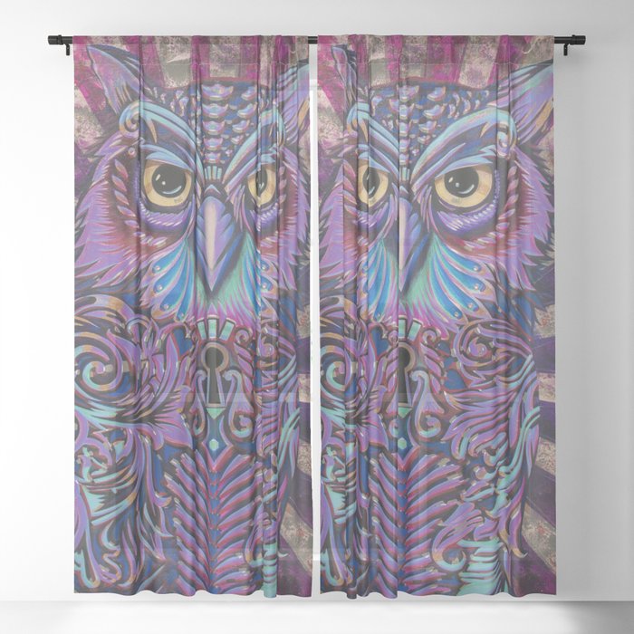 Owl Sheer Curtain