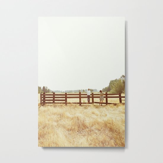 Fence Standing Metal Print