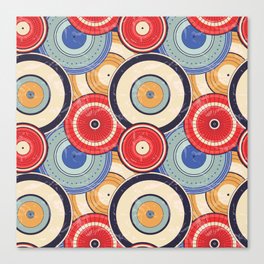 Japanese umbrella abstract pattern  Canvas Print