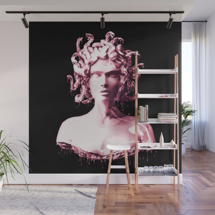 Rose Gold Medusa Wall Mural