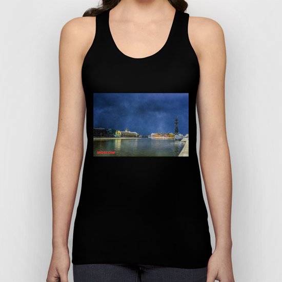 Snow Showers Over Moscow Unisex Tank Top