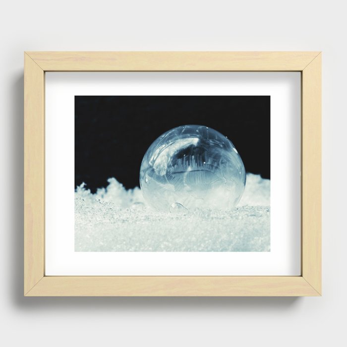 frozen little world Recessed Framed Print