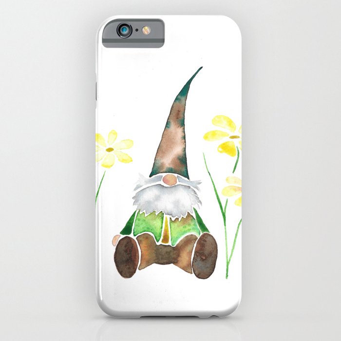 Gnome & Flowers iPhone Case