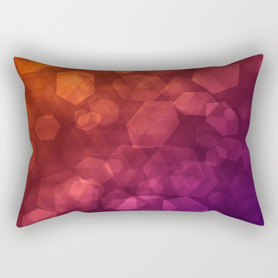 Abstraction . Red purple pattern . Rectangular Pillow