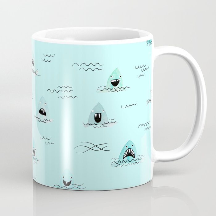 Sharkhead - Shark Pattern Coffee Mug