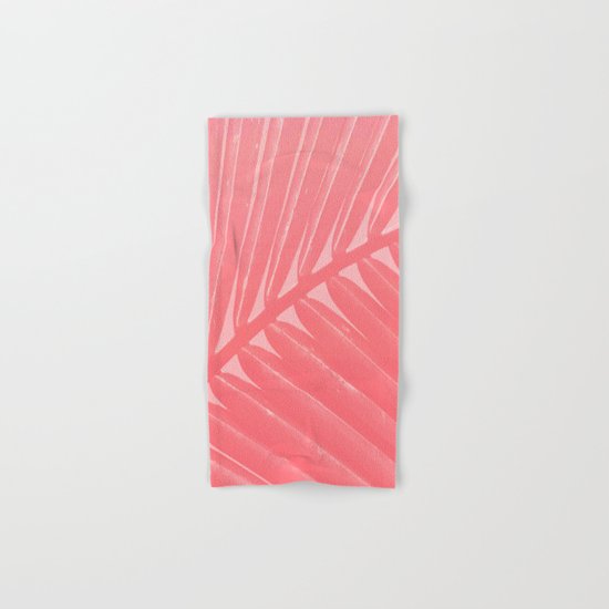 Hot Pink Palm Hand & Bath Towel