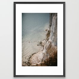 Shore of the White Cliffs of Dover Framed Art Print