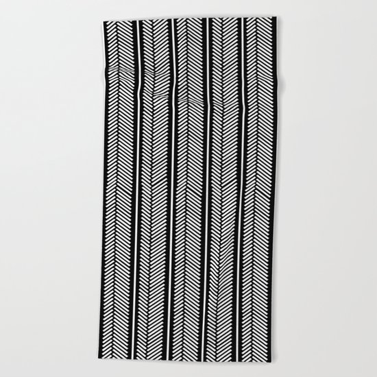 Herringbone Stripe Beach Towel