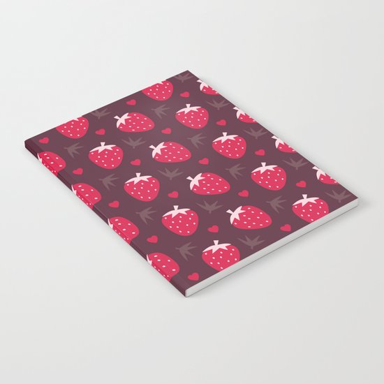 STRAWBERRIES AND CHOCOLATE Notebook