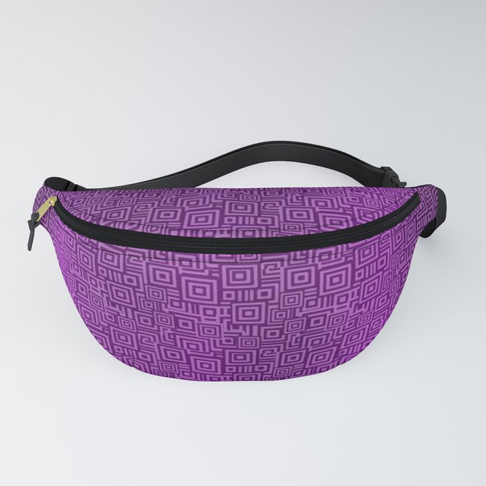 Purple Silk Metallic Abstract Modern Collection Fanny Pack