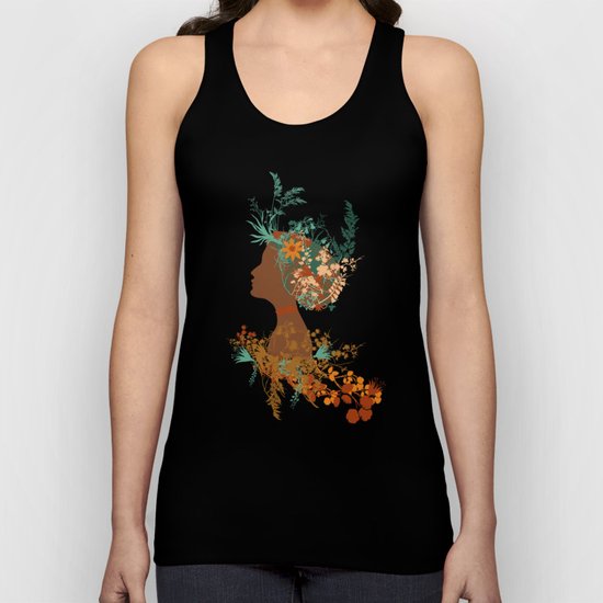 Mujer floral Unisex Tank Top