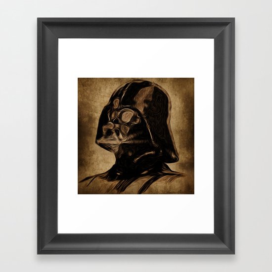 VINCENT DARTH VADER Framed Art Print