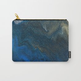 Blue Gold Speckle Carry-All Pouch
