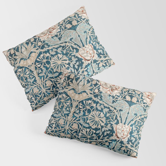 William Morris Honeysuckle pattern 1876 Pillow Sham