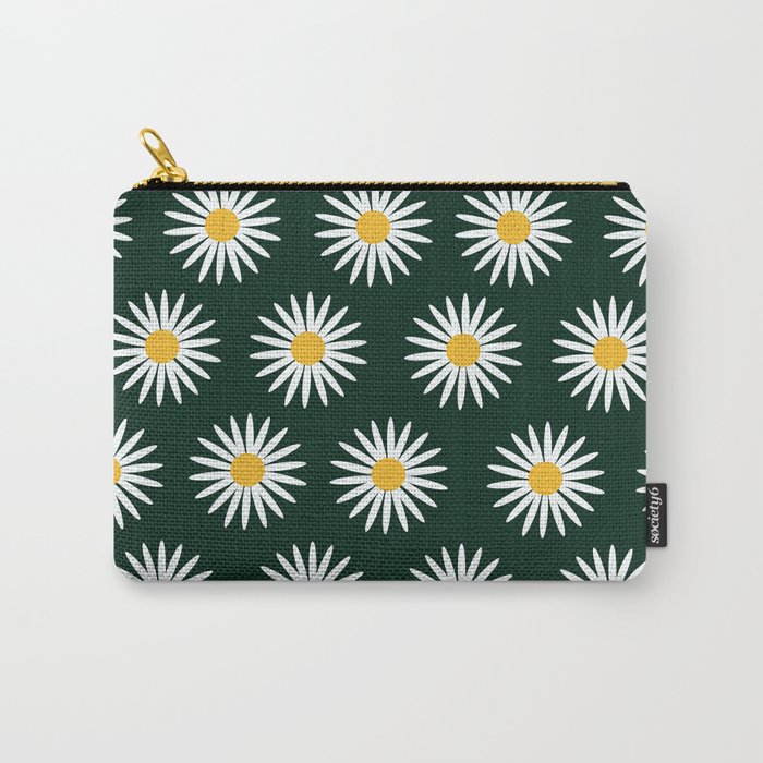 Daisy Pattern Carry-All Pouch