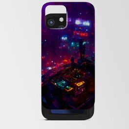 Postcards from the Future - Cyberpunk Cityscape iPhone Card Case