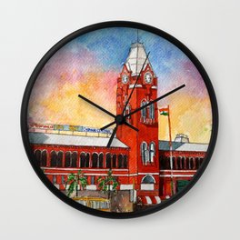 Chennai Central Railway Station, India Wall Clock