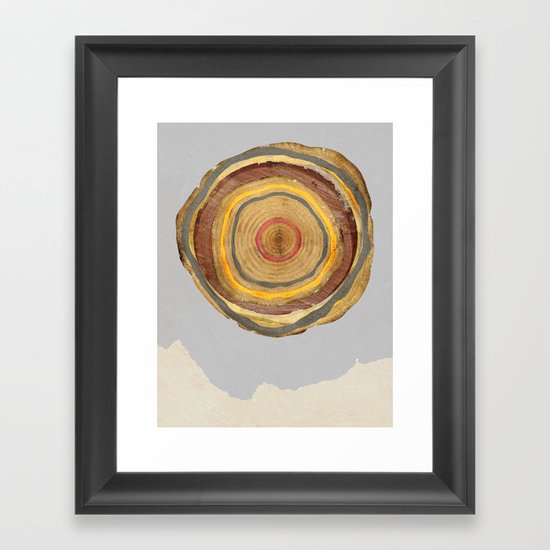 Tree Rings Framed Art Print