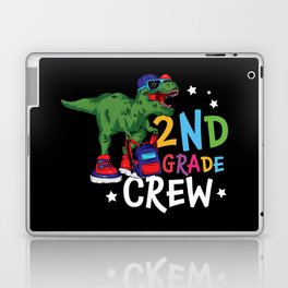 2nd Grade Crew Student Dinosaur Laptop Skin