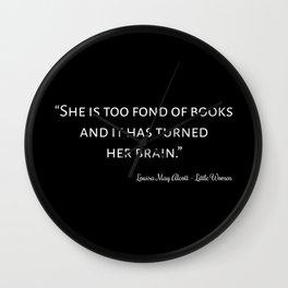 Little Women Quote II - Classic Style Wall Clock