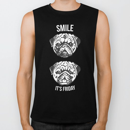 Smile It's Friday! Biker Tank