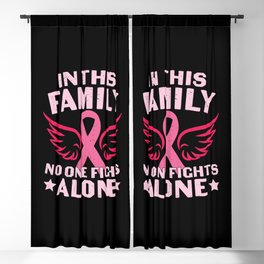 Family Breast Cancer Awareness Blackout Curtain