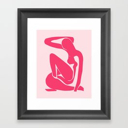 Pink Matisse Nude, Art Decoration Framed Art Print