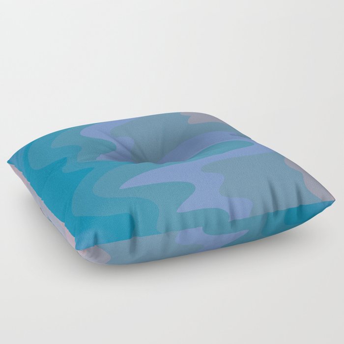 Waves | Abstract Minimalist Design Floor Pillow
