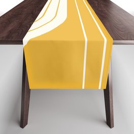 Two Tone Line Curvature LXXXIII Table Runner