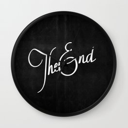 the end Wall Clock