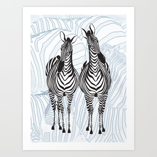 Zebras Art Print