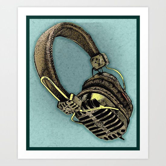 HEAD PHONE Art Print