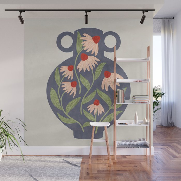 Vase of daisies Collection Wall Mural