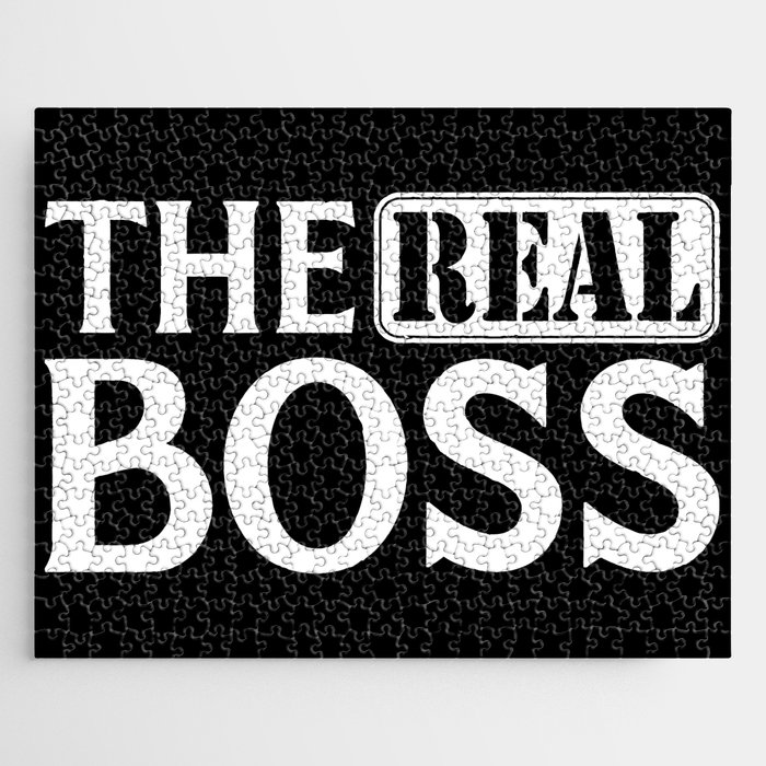 The Real Boss Funny Couples Quote Jigsaw Puzzle