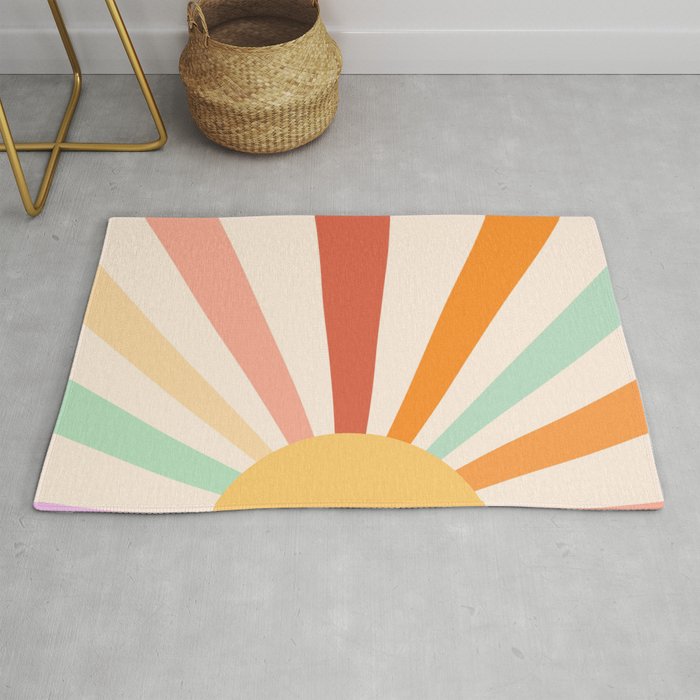 Boho Sun Colorful Rug