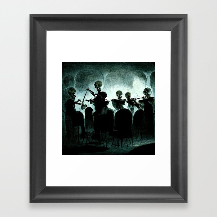The Skeleton Orchestra Framed Art Print