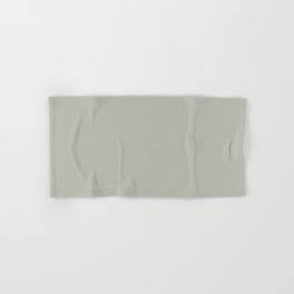 Muted Green Grey Trending Solid Color - Patternless Pairs Jolie Paints 2022 Popular Hue Eucalyptus Hand & Bath Towel