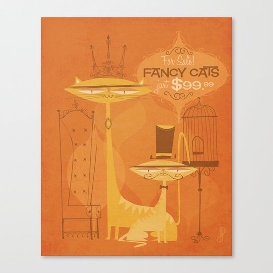 Fancy Cats Canvas Print