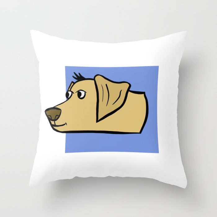 Labrador contrast design Throw Pillow