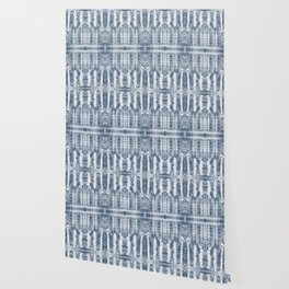 Washed denim tie dye pattern Wallpaper