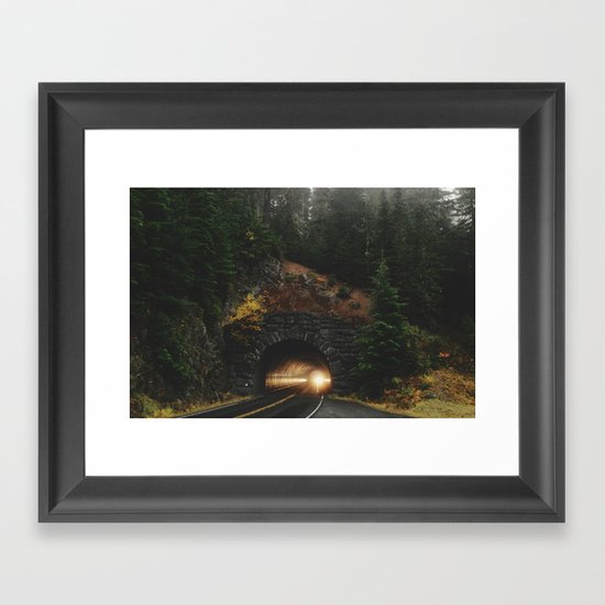 Rainier Tunnel Framed Art Print