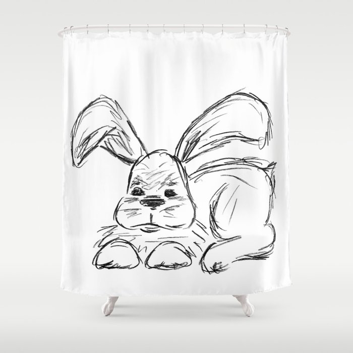 Hip Hop A Bunny Rabbit Shower Curtain By Ripdntorn Society6