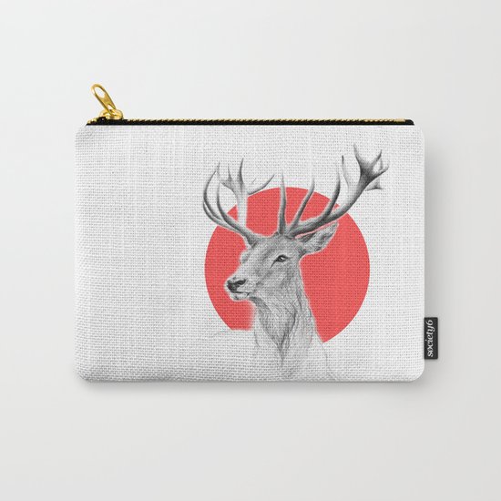 Deer | red Carry-All Pouch