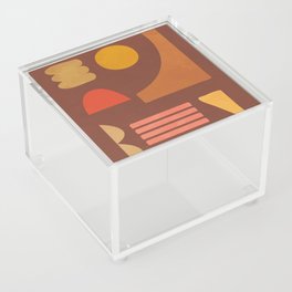 Colorful Modern Abstract Shapes 3 Acrylic Box
